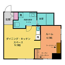 ベイヒルズ中山South ワンルームの間取図画像