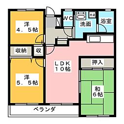 テラス都筑中央公園 3LDKの間取図画像