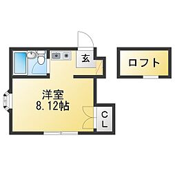 ジュネスゴトウ ワンルームの間取図画像