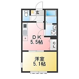 仮称)釜利谷東6丁目新築 1DKの間取図画像