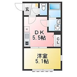 仮称)釜利谷東6丁目新築 1DKの間取図画像