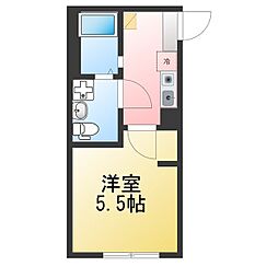 FLBレジデンス金沢文庫 1Kの間取図画像