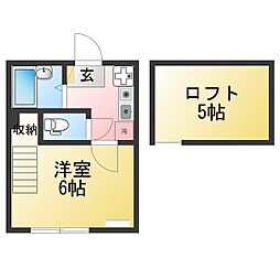 プロムナード野島公園 1Kの間取図画像