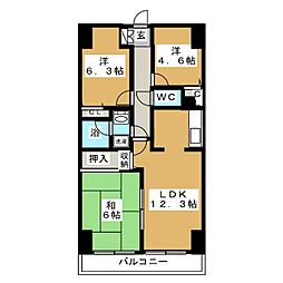 ガーデンシティ金沢文庫 3LDKの間取図画像
