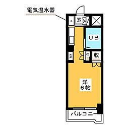 ガーデンヒルズ横浜 ワンルームの間取図画像