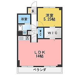 ボヌール東戸塚 1LDKの間取図画像