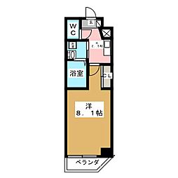 メゾン青空東戸塚 1Kの間取図画像