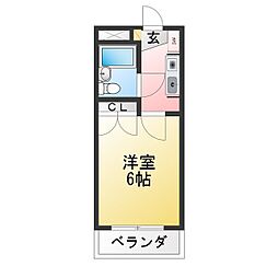 プレジオ・M 1Kの間取図画像