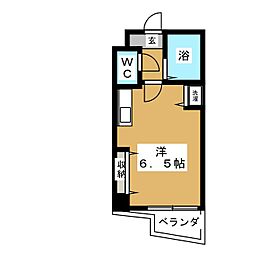 リブハピネス戸塚2 ワンルームの間取図画像