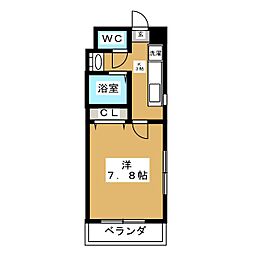 ベターアール吉成 1Kの間取図画像