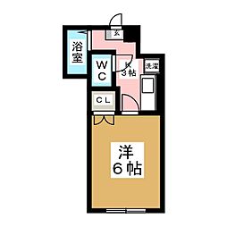 サン旭ヶ丘 1Kの間取図画像