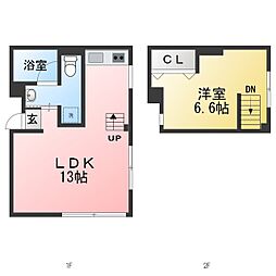 CLASICO 1LDKの間取図画像