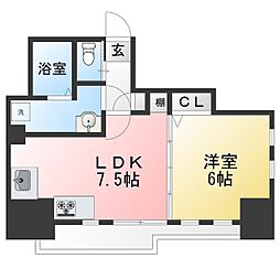 ディオヒルズ二日町 1LDKの間取図画像