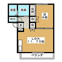 リバーハイツねがわらII  ｜ 栃木県宇都宮市上戸祭町（賃貸マンション1LDK・1階・44.30㎡） その2