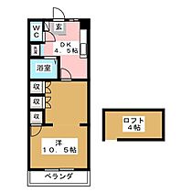 目白ハイツ  ｜ 栃木県宇都宮市御幸町（賃貸アパート1DK・2階・33.05㎡） その2