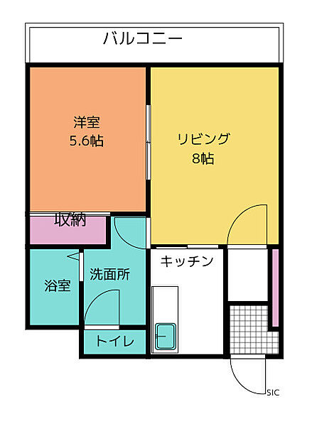 シャングリラ今泉 ｜栃木県宇都宮市中今泉２丁目(賃貸マンション1LDK・3階・40.10㎡)の写真 その2