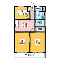 にしき今泉新町ハイツIII  ｜ 栃木県宇都宮市今泉新町（賃貸マンション3DK・1階・43.74㎡） その2