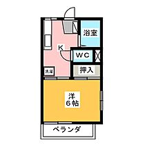 フレグランス峰Ｂ棟  ｜ 栃木県宇都宮市峰４丁目（賃貸アパート1K・1階・24.50㎡） その2