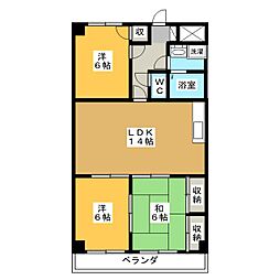 ドリームタウンTAKA2 3LDKの間取図画像