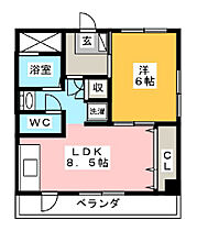 サンハイツ橋本  ｜ 群馬県前橋市南町３丁目（賃貸マンション1LDK・3階・37.82㎡） その2