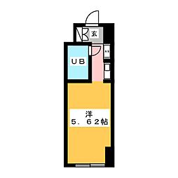ダイアパレスステーションプラザ前橋1 ワンルームの間取図画像