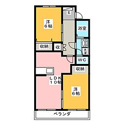 チェルシー2 2LDKの間取図画像