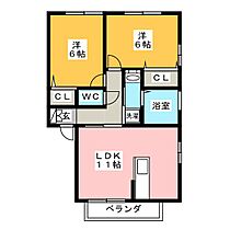 グランジェ　II  ｜ 群馬県高崎市貝沢町（賃貸アパート2LDK・2階・53.70㎡） その2