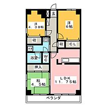 センチュリー新前橋  ｜ 群馬県前橋市新前橋町（賃貸マンション3LDK・4階・61.98㎡） その2