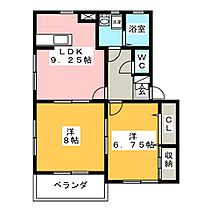 ガイア足門B  ｜ 群馬県高崎市足門町（賃貸アパート2LDK・2階・53.63㎡） その2