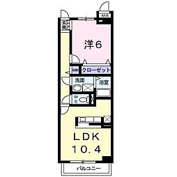 カーサ・ドマーニ 1LDKの間取図画像