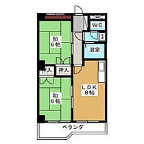 コスモシティ国定Ａ棟  ｜ 群馬県伊勢崎市上田町（賃貸マンション2LDK・3階・47.20㎡） その2