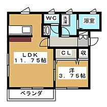 セフティー東  ｜ 群馬県伊勢崎市八幡町（賃貸アパート1LDK・1階・38.88㎡） その2