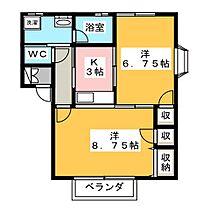 マルベリーヒルズB  ｜ 群馬県伊勢崎市除ケ町（賃貸アパート2K・2階・43.14㎡） その2