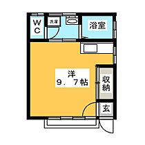 ハイツ26Ａ・Ｂ  ｜ 群馬県伊勢崎市富塚町（賃貸アパート1R・1階・22.28㎡） その2