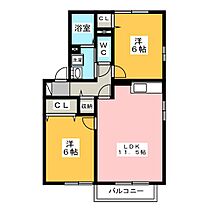 リベェルティA  ｜ 群馬県伊勢崎市下触町（賃貸アパート2LDK・1階・53.76㎡） その2