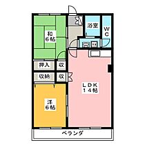 マンションケストＢ  ｜ 群馬県伊勢崎市曲沢町（賃貸マンション2LDK・2階・56.70㎡） その2