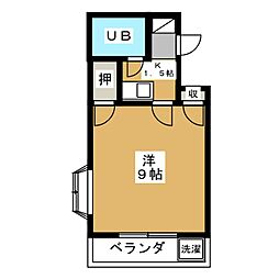 ラ・ルーチェ 1Kの間取図画像