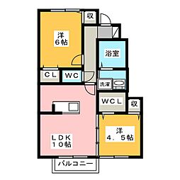 スペチアーレ2 2LDKの間取図画像