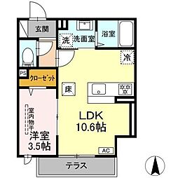 間取図画像 1LDK