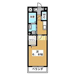 コンフォール新横濱1 1Kの間取図画像