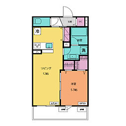 CLASKA 1LDKの間取図画像
