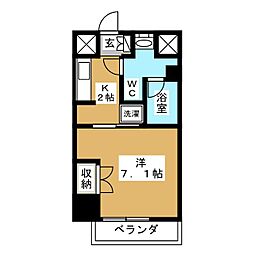 レジディア新横浜 1Kの間取図画像
