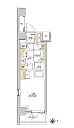 グレーシアフィット羽沢横浜国大 1Kの間取図画像
