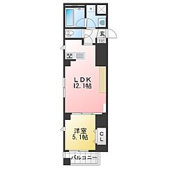 CLASKA 1LDKの間取図画像