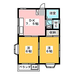 間取図画像 2DK