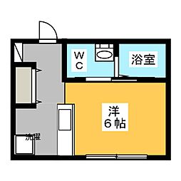 SPERANZA ワンルームの間取図画像