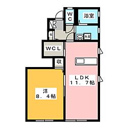 オプティマイズ 1LDKの間取図画像