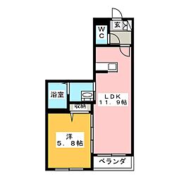 GranMerveille 1LDKの間取図画像