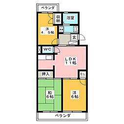 グレイスコート 3LDKの間取図画像