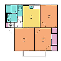 グランド・エステート 3DKの間取図画像